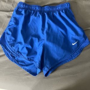 Blue Nike shorts